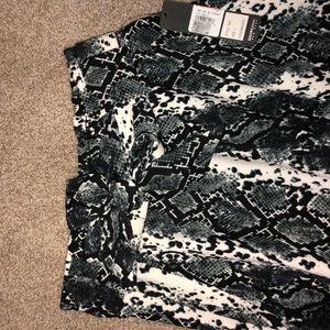 Snakeskin Palazzo Pants